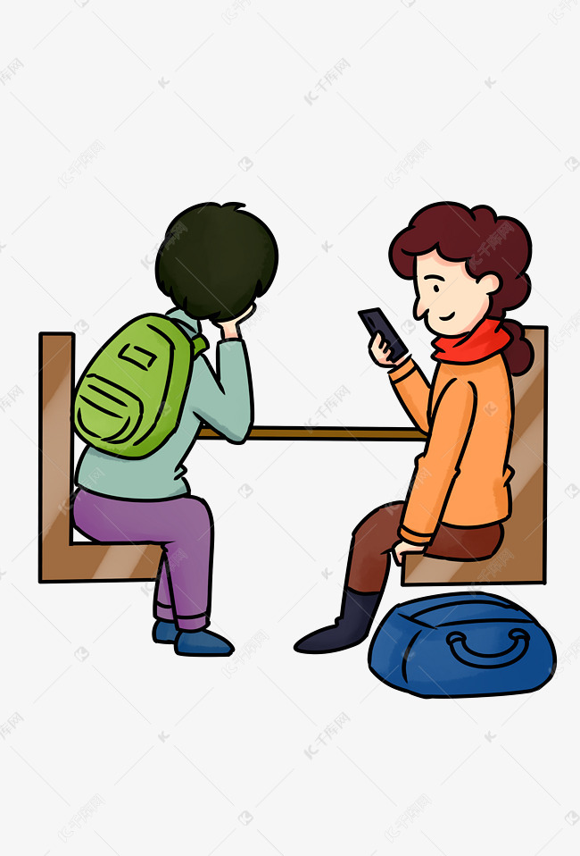 正在坐车的人物