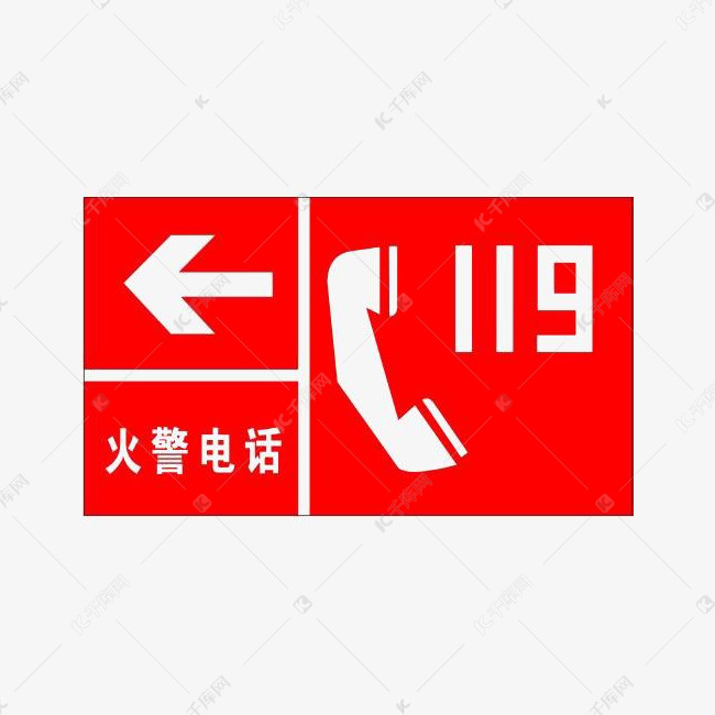 火警电话119标志