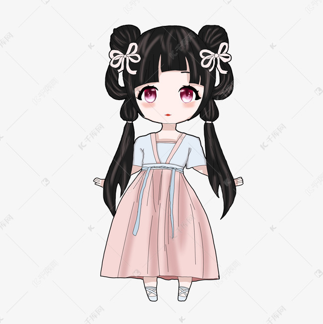 免抠元素 q版皇妃娘娘 古风夫人小丫头皇后q版皇妃娘娘