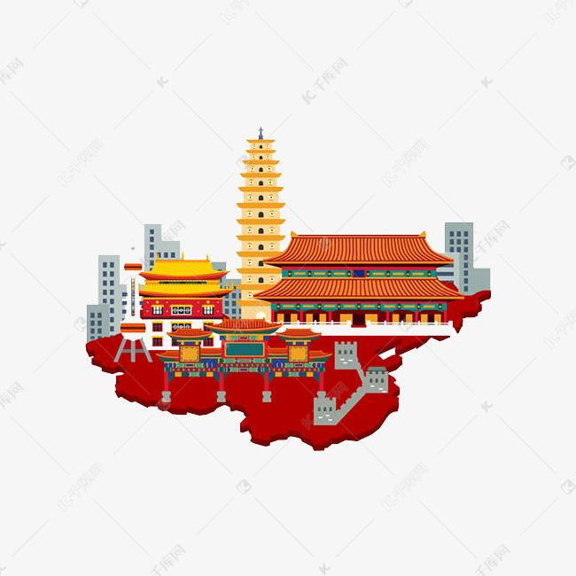 手绘中国故宫