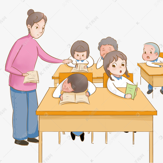 手绘课堂小学生上课