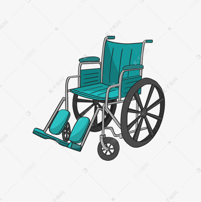 医疗设备手绘素材轮椅