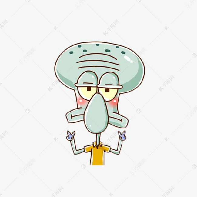 可爱的章鱼哥比耶