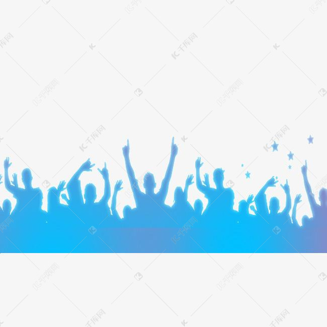 围观群众的素材免抠围观人群人群观众围观群众