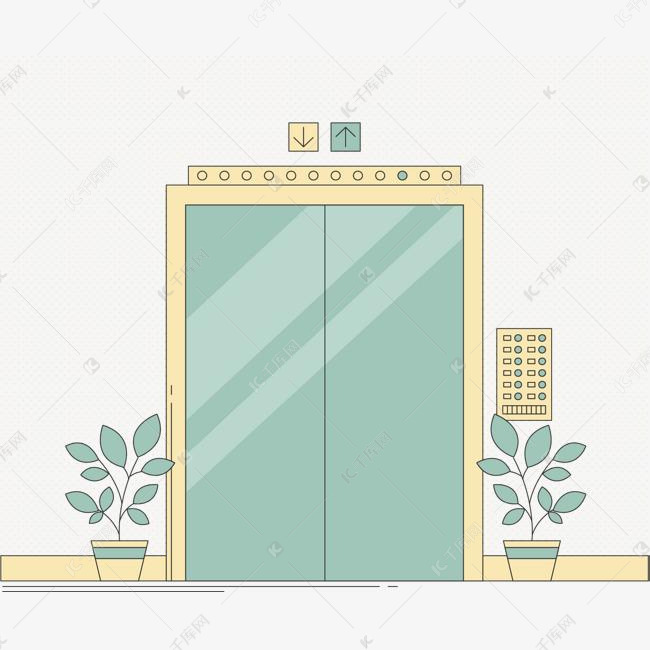 卡通公司大楼电梯
