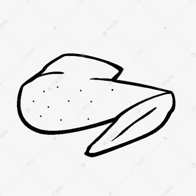卡通鸡翅简笔