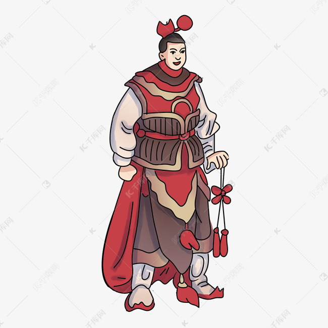 古风将军人物插画