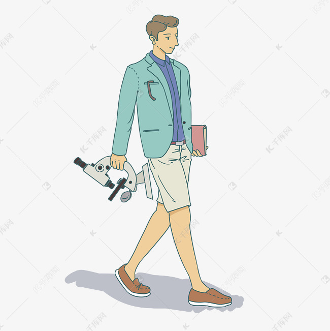 教师节主题帅气男教师插画