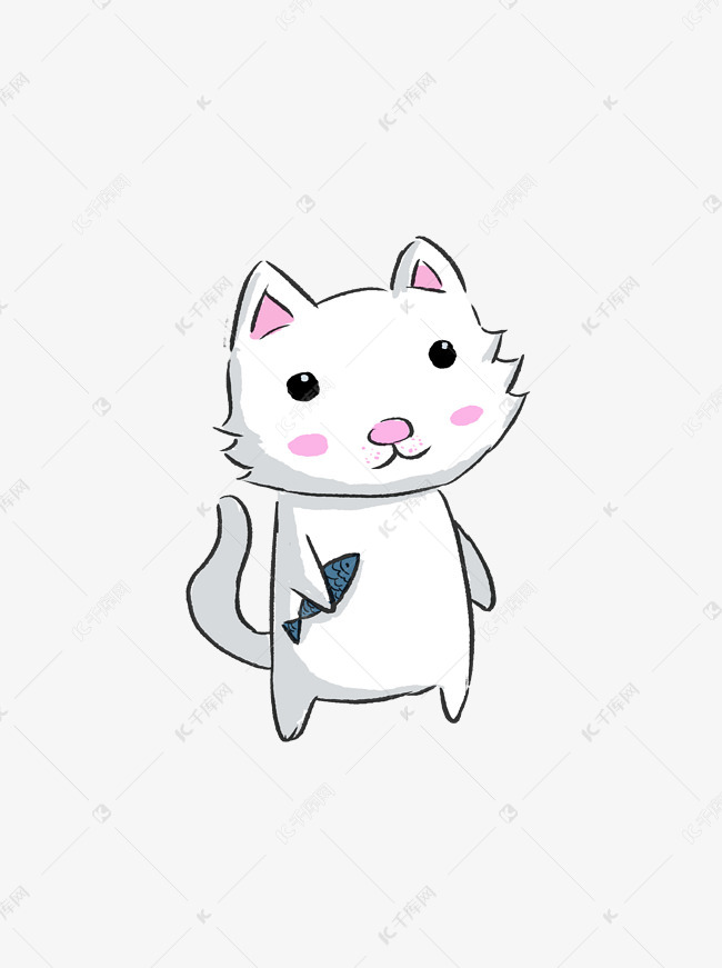 小猫动物可爱手绘卡通宠物可商用