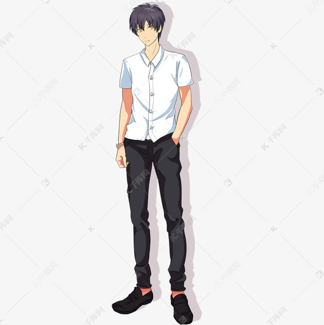 卡通帅气男生psd源文件