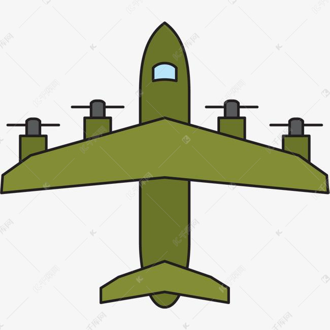 军绿色卡通轰炸机的素材免抠军事飞机军用飞机军绿色战斗机轰炸机卡通