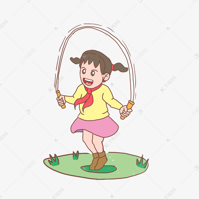 开学季小学生跳绳