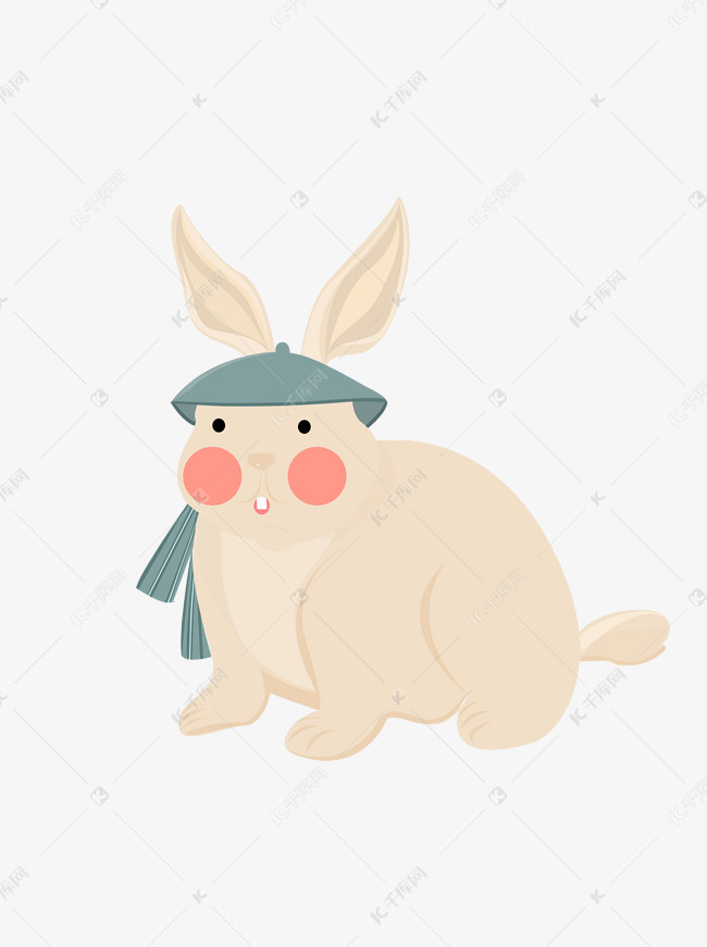 胖胖的土拨鼠卡通动物设计