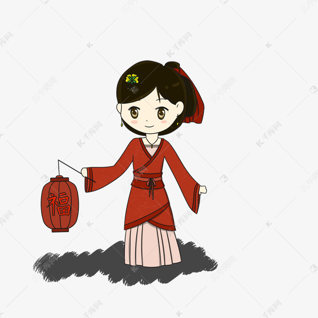 古风新年q版手绘