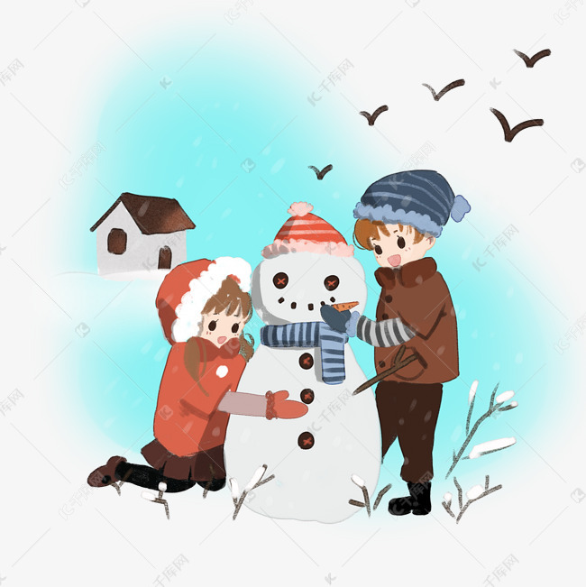 推雪人的小朋友们