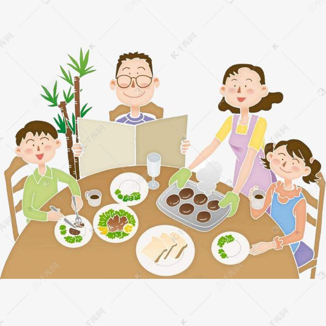 一家人吃饭照片素材图片免费下载_高清png_千库网