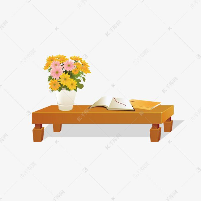 卡通手绘家具茶几素材图片免费下载_高清png_千库网