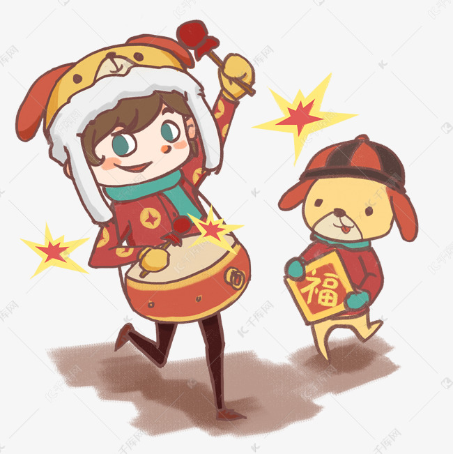 跳舞敲锣过新年了