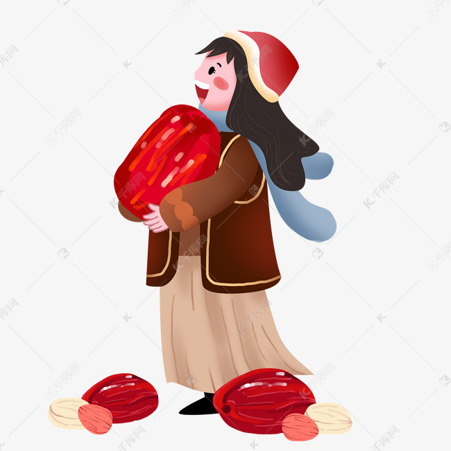 腊八节人物和红枣