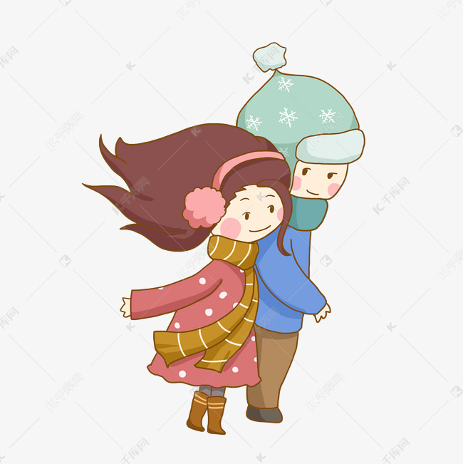 冬季情侣围巾