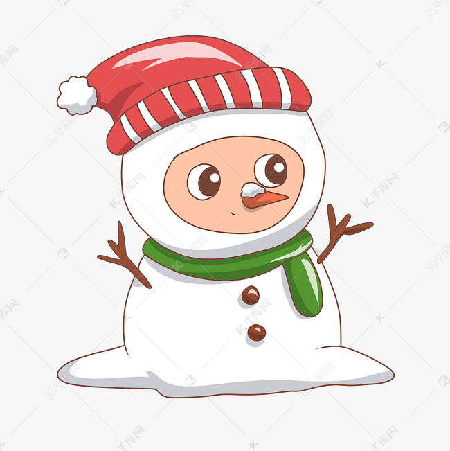 诞节冬日小雪人