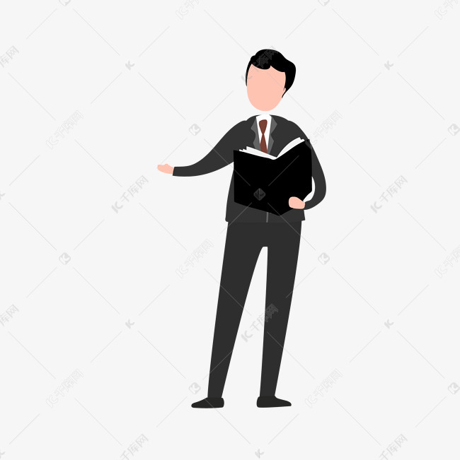 卡通律师执业png素材