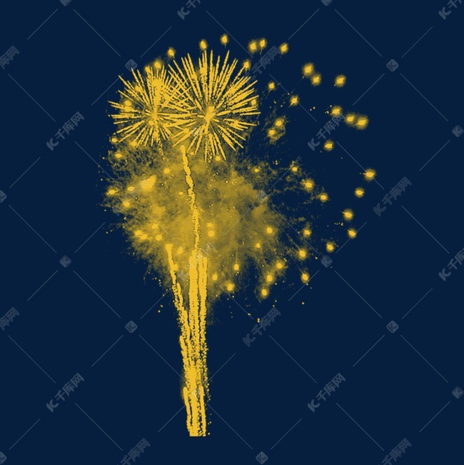绽放缤纷烟花礼花烟花