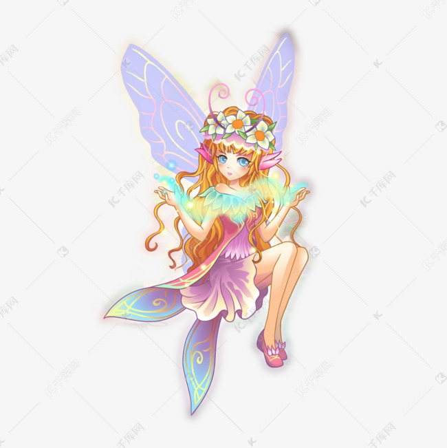 卡通花仙子