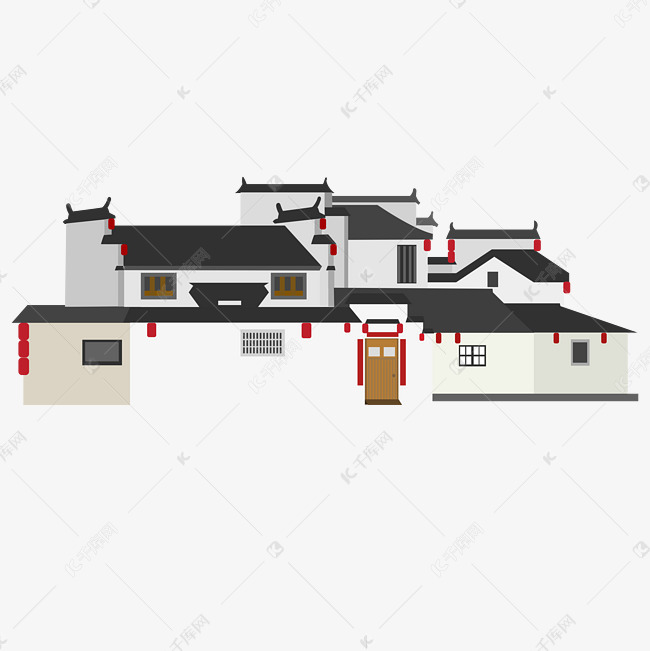 古建筑中式建筑小镇江南水乡