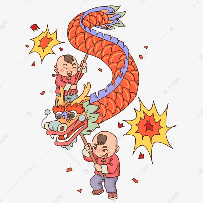 喜庆新年舞龙