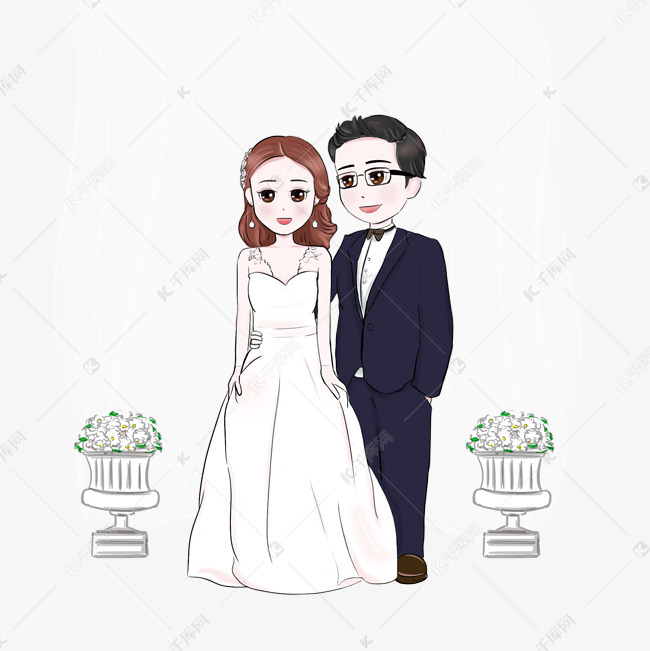 可爱婚纱照卡通图片_可爱卡通军人婚纱照(3)