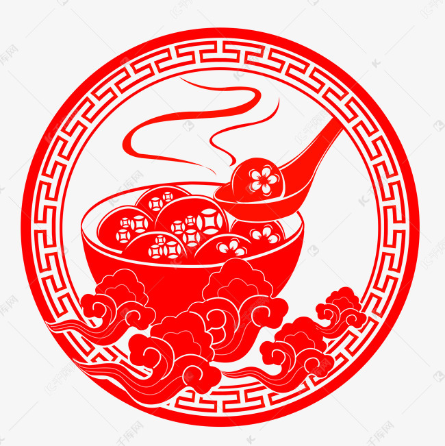 元宵节窗花贴剪纸素材图片免费下载-千库网