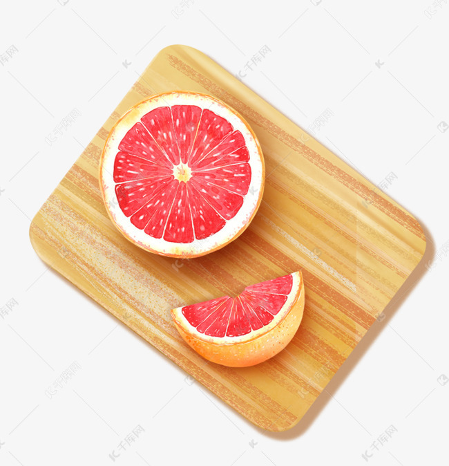 水果主题西柚插画