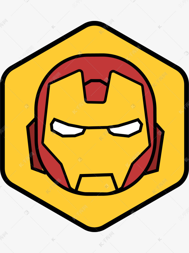 超级英雄卡通钢铁侠AI素材