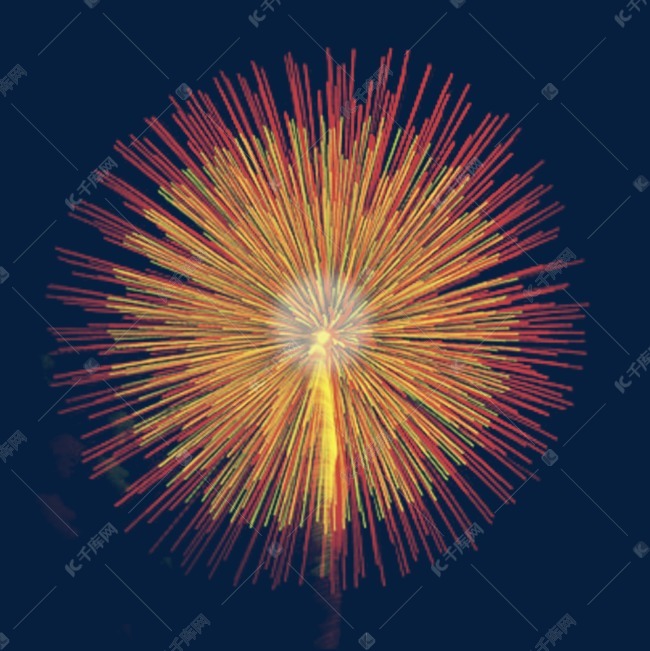 绽放缤纷烟花礼花烟花