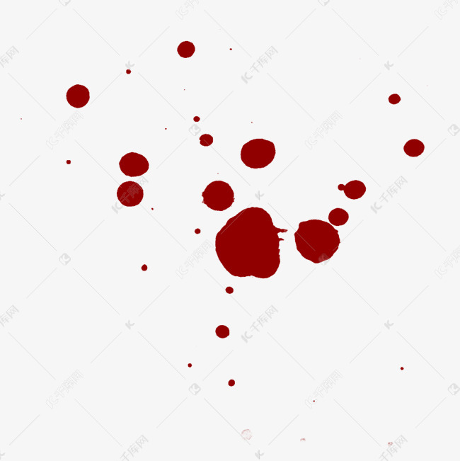 滴落血液矢量图png