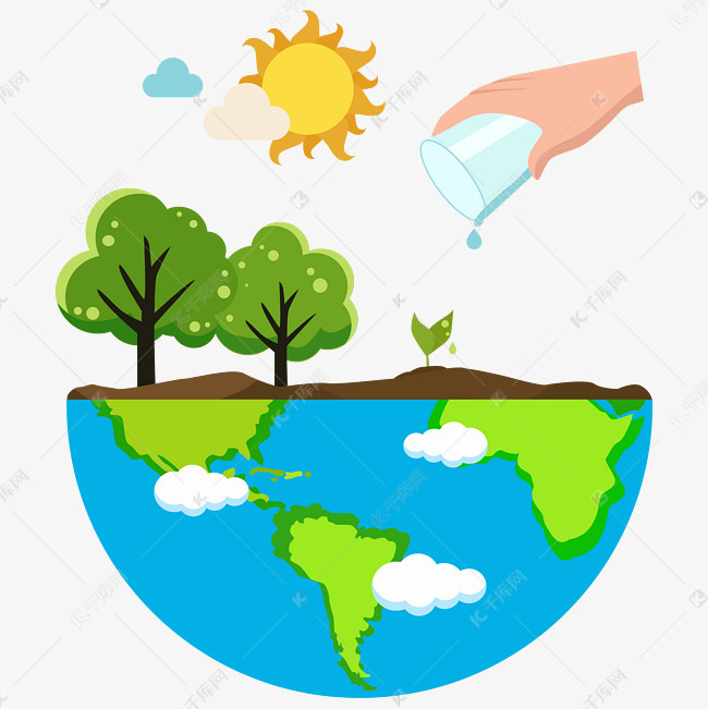 2019年植树节环保地球矢量图素材图片免费下载_高清