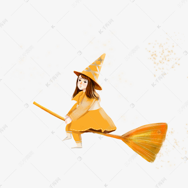 骑着扫把飞的女巫