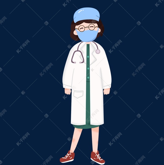 卡通职业医生免扣元素