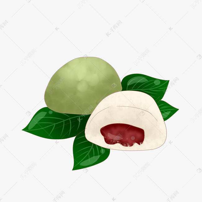 创意美味麻薯插画