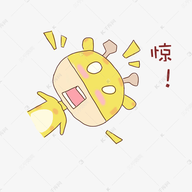 长颈鹿惊讶表情包
