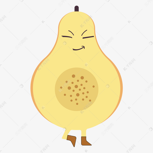可爱的小鸭梨表情包免抠图