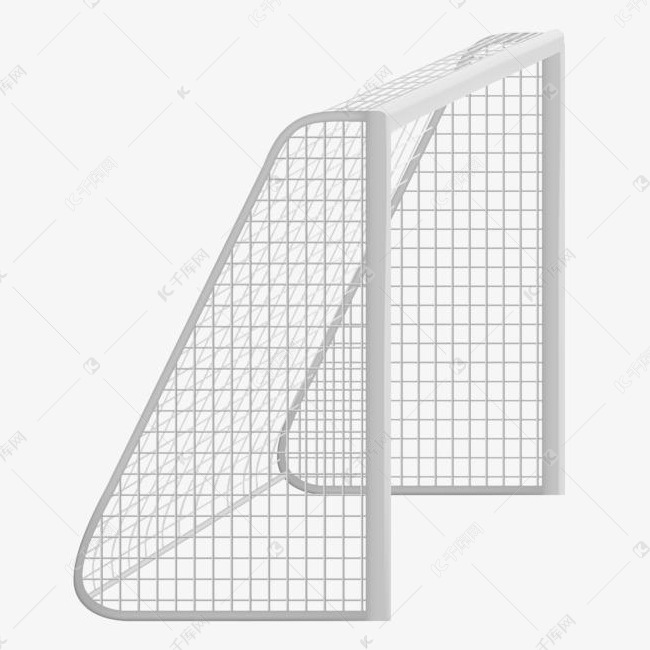 卡通球门侧面png