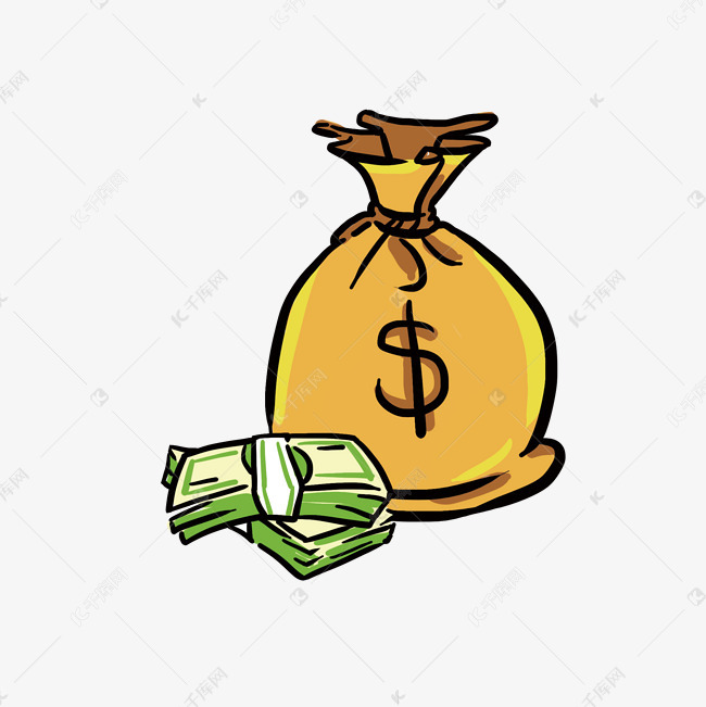 金融钱袋纸币