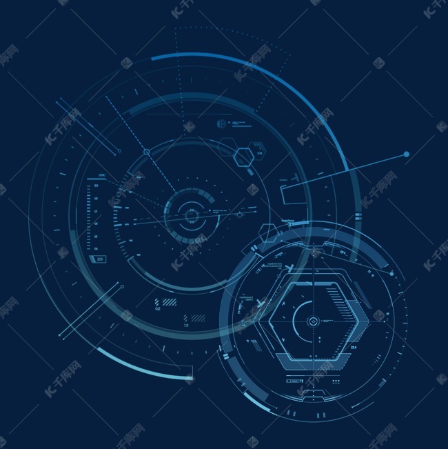科技感psd透明底