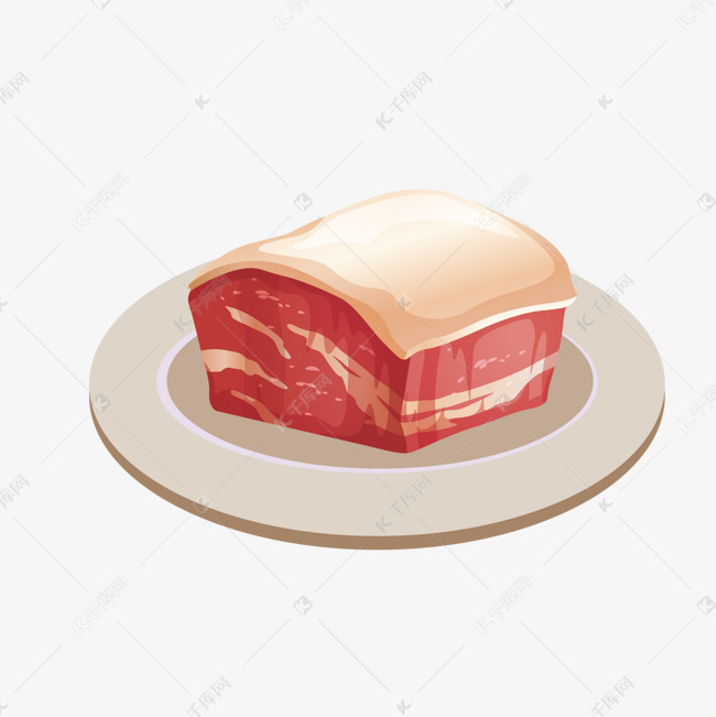 卡通猪肉设计素材的素材免抠肉食设计猪瘦肉猪肉瘦肉手绘猪肉卡通猪肉