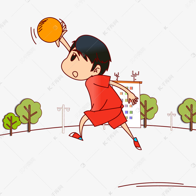 打篮球的运动少年2