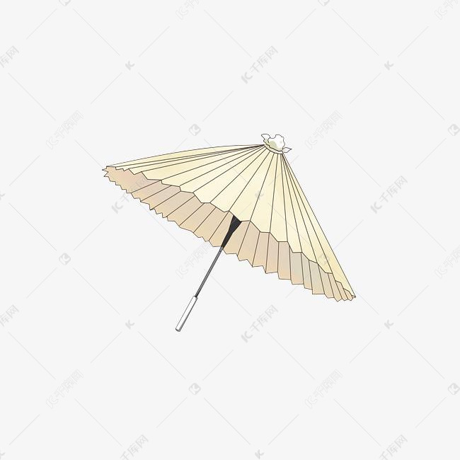 古风主题油纸伞手绘插画