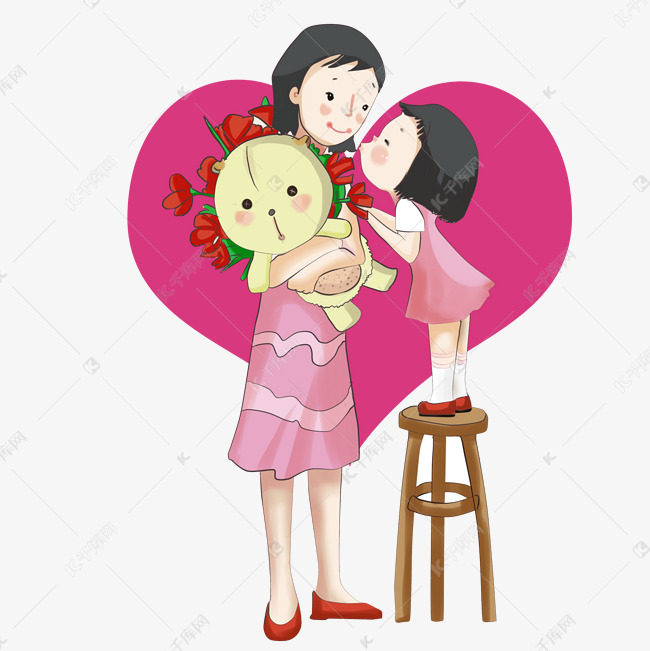 内衣母漫画_亲子母可爱漫画头像