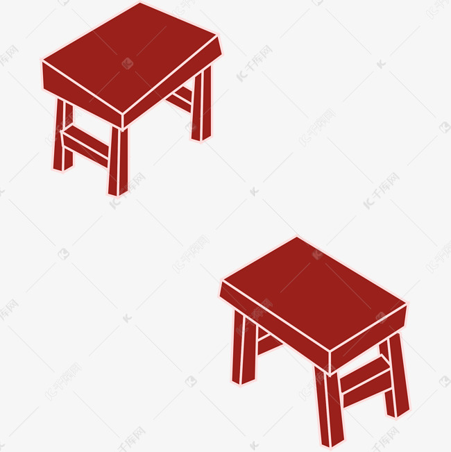 卡通小板凳png下载